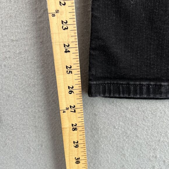 Boden Jeans Womens 10 Black Denim The Marylebone Slim Boot Cut Mid Rise - Picture 6 of 11